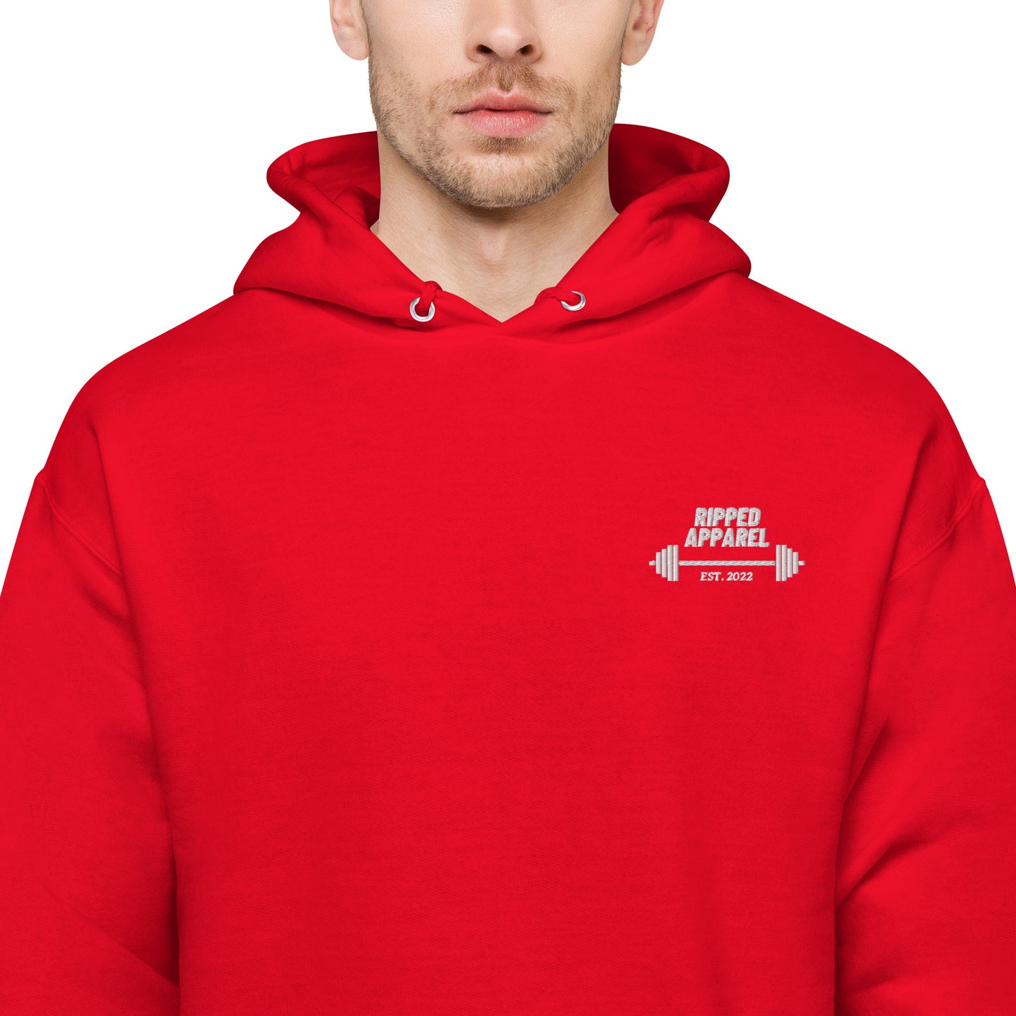 Unisex fleece "Ripped" hoodie