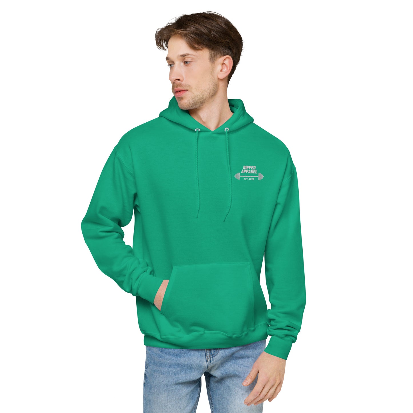 Unisex fleece "Ripped" hoodie