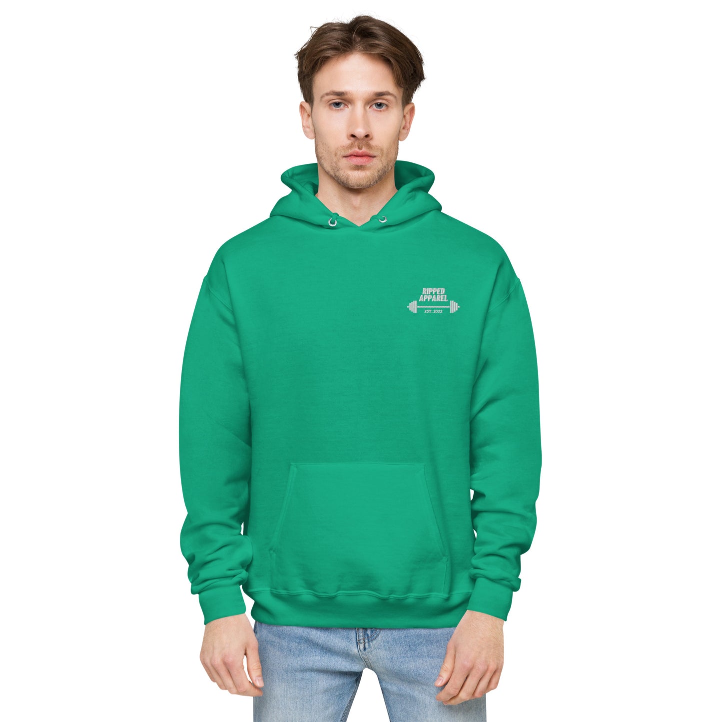 Unisex fleece "Ripped" hoodie