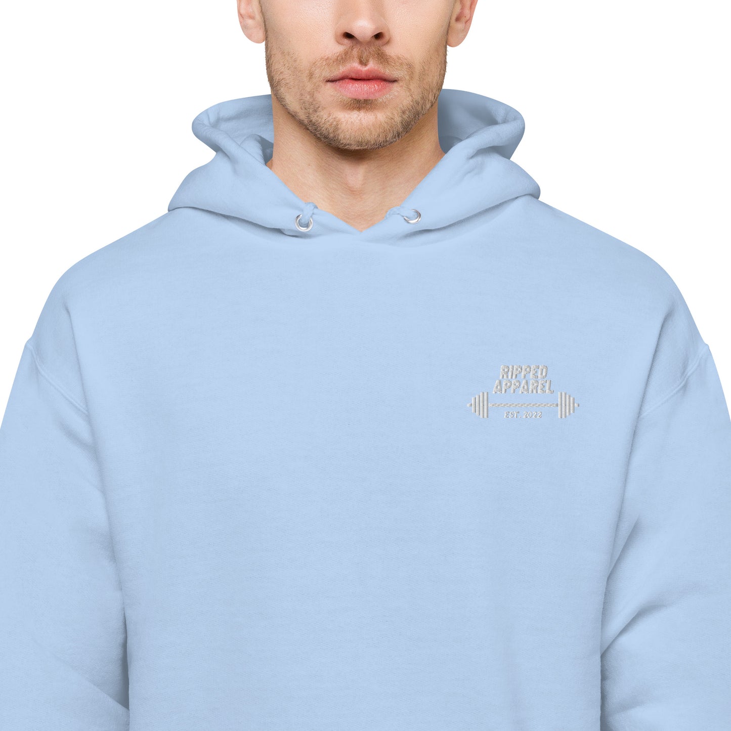 Unisex fleece "Ripped" hoodie