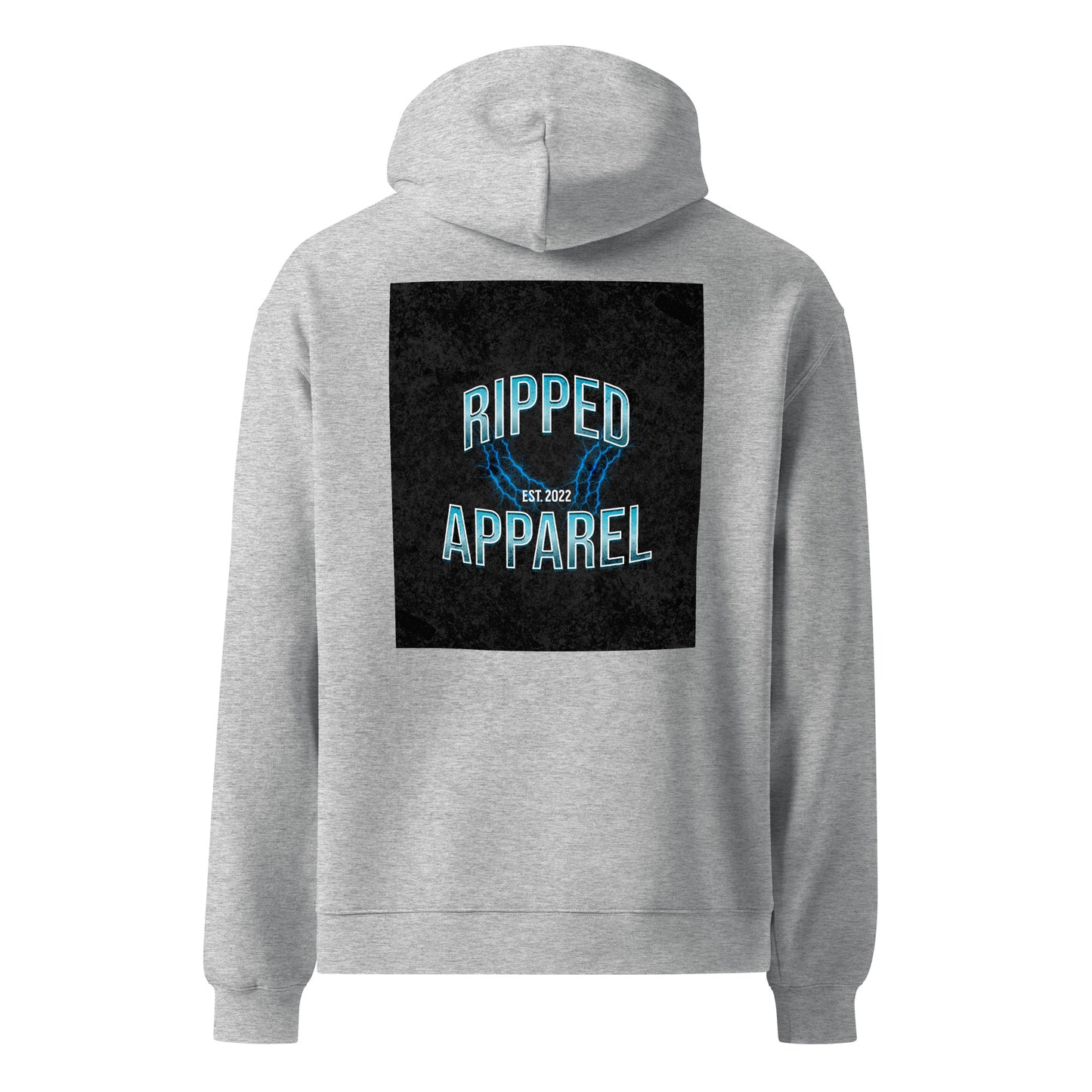 Unisex oversized "Ripped" hoodie