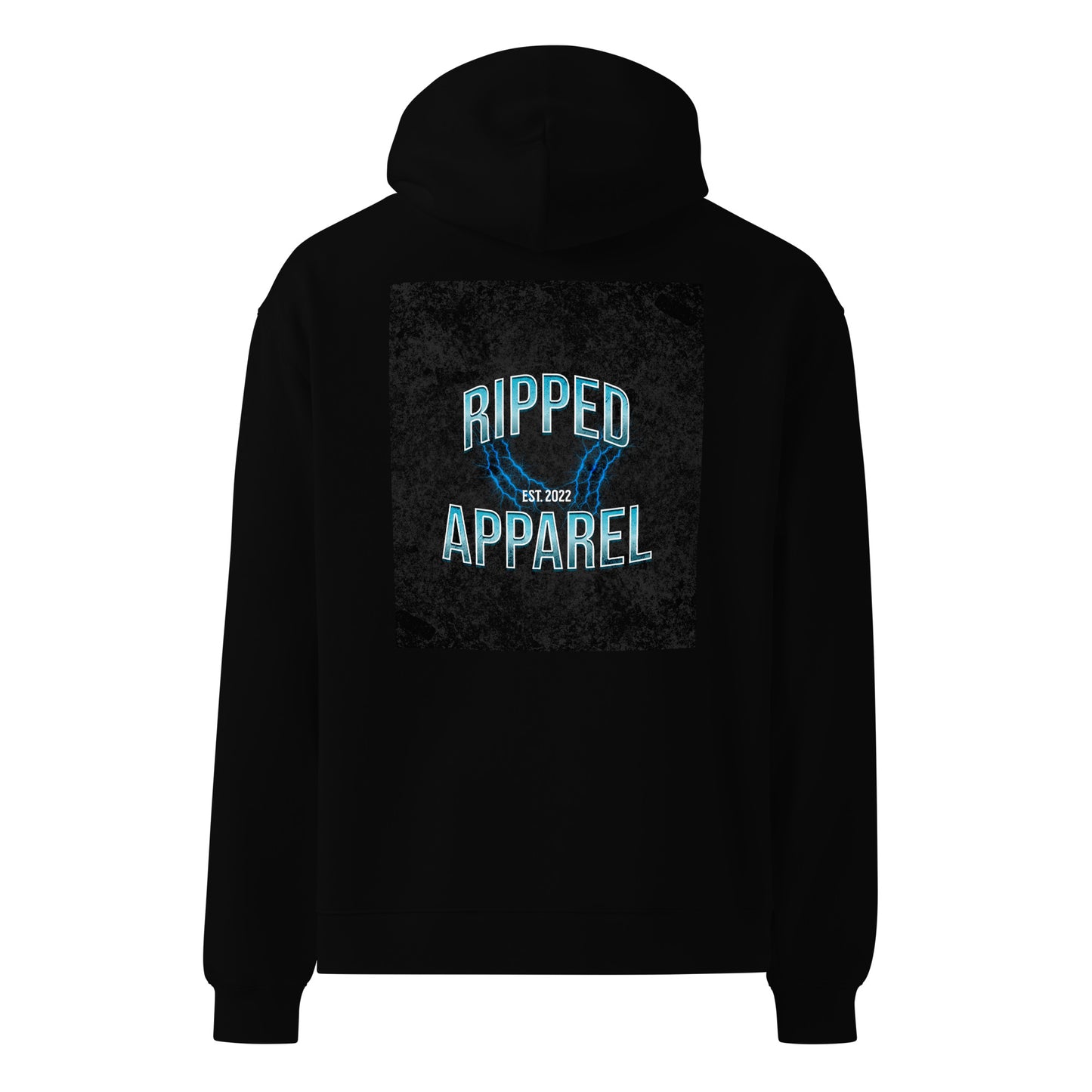 Unisex oversized "Ripped" hoodie