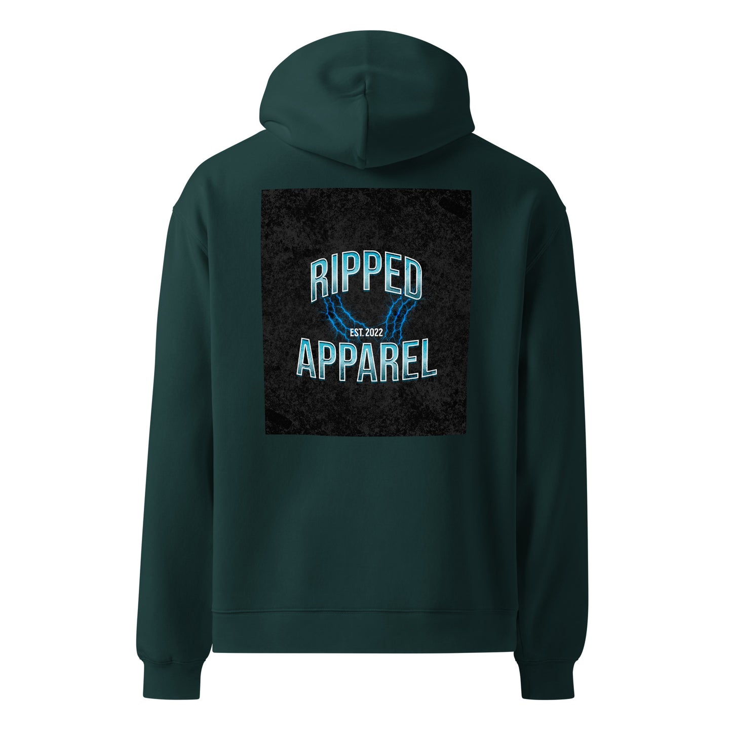 Unisex oversized "Ripped" hoodie