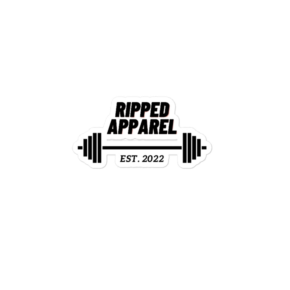 Bubble-free Ripped Apparel sticker