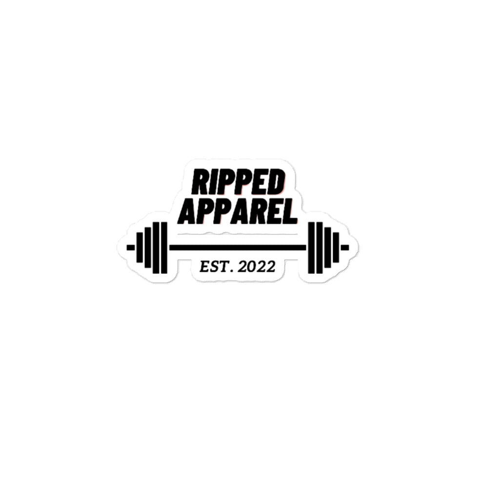 Bubble-free Ripped Apparel sticker